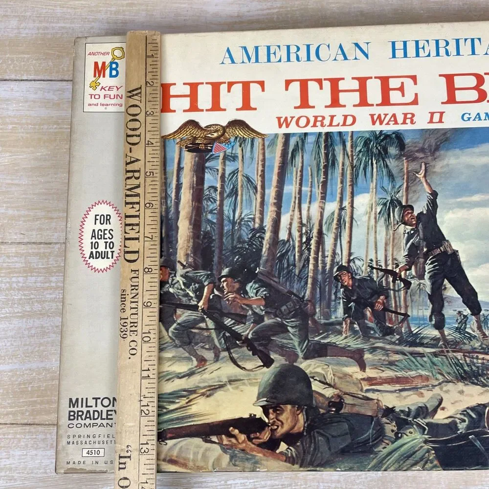 American Heritage Hit The Beach Board Game #4510 Milton Bradley 1965 *Complete